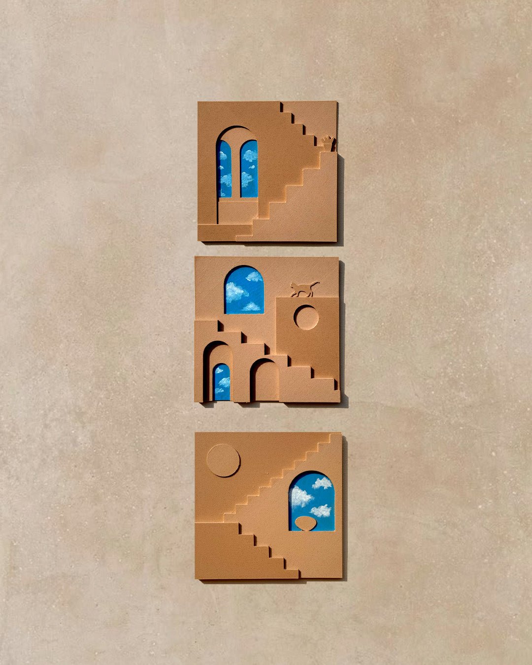 Cat & Pot Wall Art - 1076