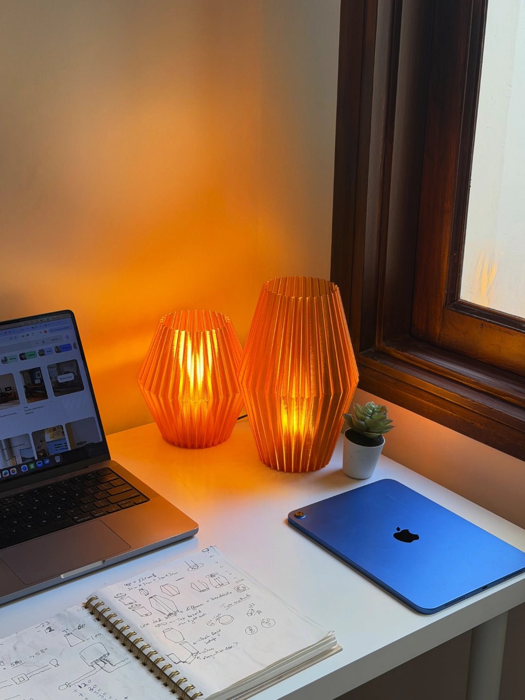 Origami Lamp Duo - 1077