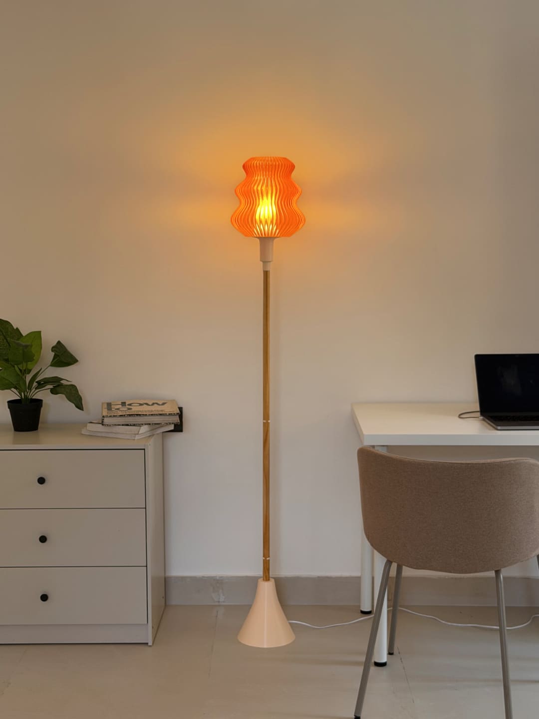 Solis Wood Floor Lamp