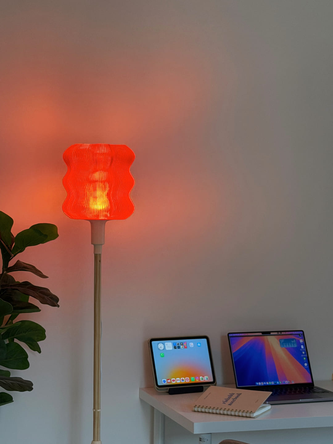 Ripple Wood Floor Lamp