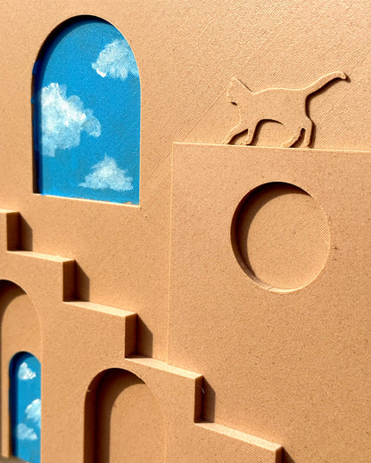 Cat & Pot Wall Art
