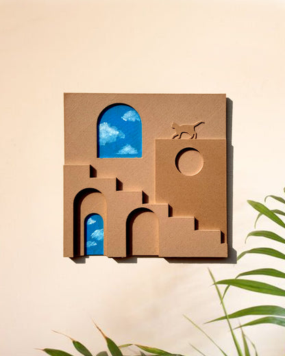 Cat & Pot Wall Art