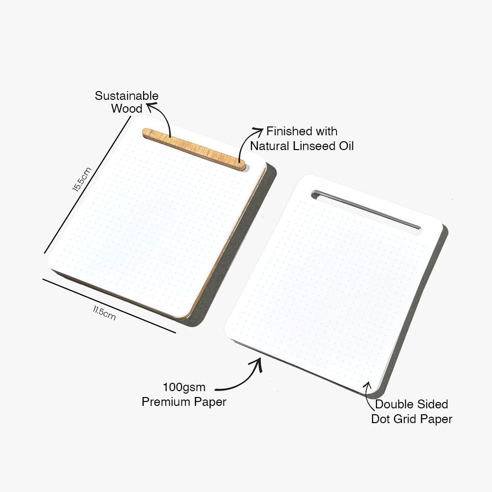 Refillable Wood Notepad 2.0 – Dophari